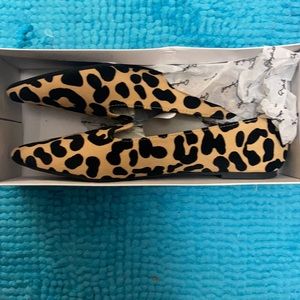 Leopard print flats